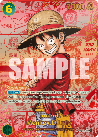 Monkey.D.Luffy OP13-118 (Parallel 3) Carrying On His Will One Piece Karte