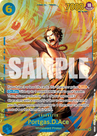 Portgas.D.Ace OP13-119 Carrying On His Will One Piece Karte