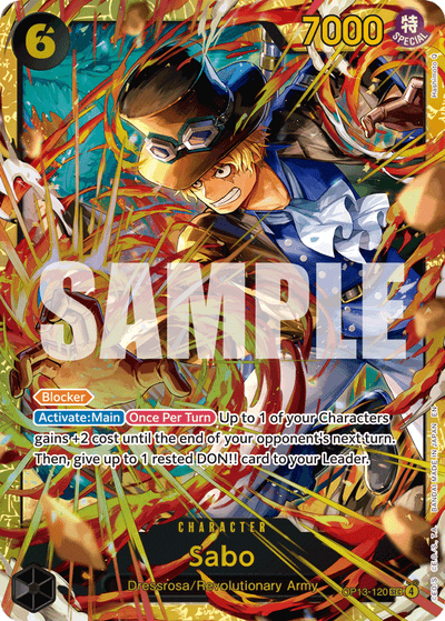 Sabo OP13-120 Carrying On His Will One Piece Karte