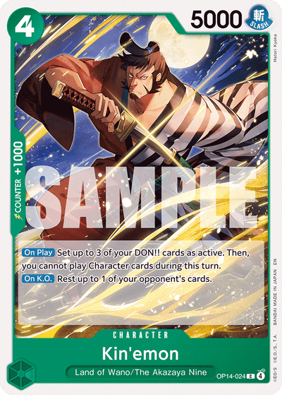Kin'emon OP14-024 The Azure Sea's Seven One Piece Karte