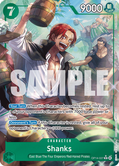 Shanks OP14-027 (Parallel 1) The Azure Sea's Seven One Piece Karte