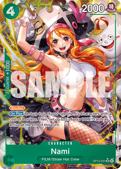 Nami OP14-031 (Parallel 1) The Azure Sea's Seven One Piece Karte
