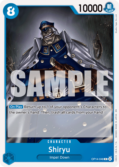 Shiryu OP14-048 The Azure Sea's Seven One Piece Karte