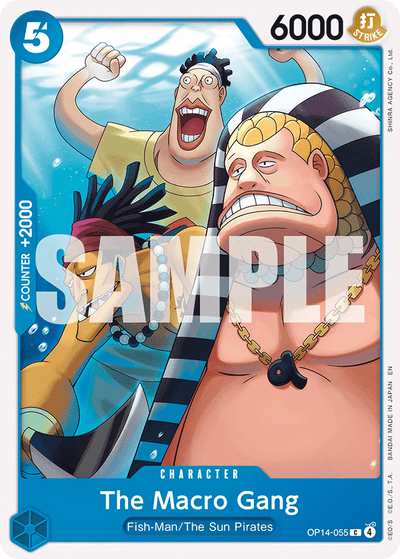 The Macro Gang OP14-055 The Azure Sea's Seven One Piece Karte