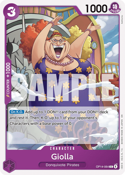 Giolla OP14-064 The Azure Sea's Seven One Piece Karte