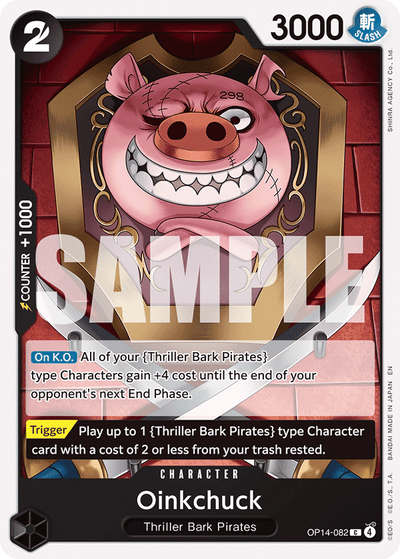 Oinkchuck OP14-082 The Azure Sea's Seven One Piece Karte