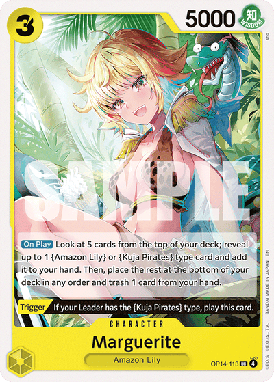 Marguerite OP14-113 The Azure Sea's Seven One Piece Karte