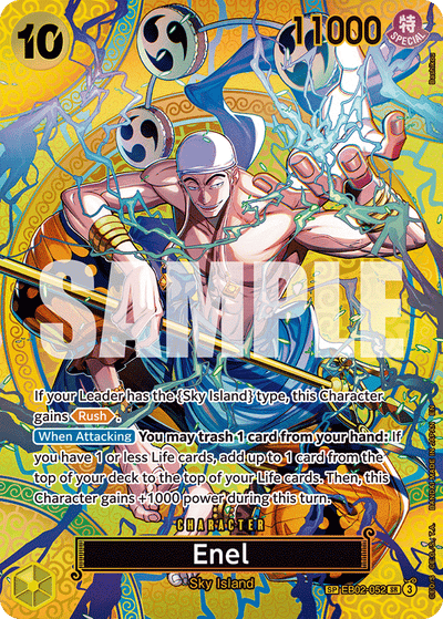 Enel EB02-052 (Parallel 2) Adventure on Kami's Island One Piece Karte
