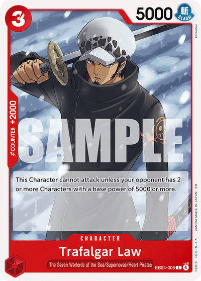 Trafalgar Law EB04-005 Adventure on Kami's Island One Piece Karte