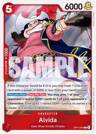 Alvida OP15-003 Adventure on Kami's Island One Piece Karte