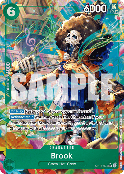 Brook OP15-032 (Parallel 1) Adventure on Kami's Island One Piece Karte