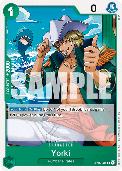 Yorki OP15-034 Adventure on Kami's Island One Piece Karte