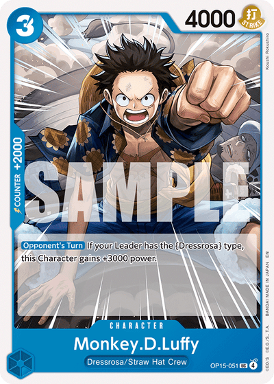 Monkey.D.Luffy OP15-051 Adventure on Kami's Island One Piece Karte
