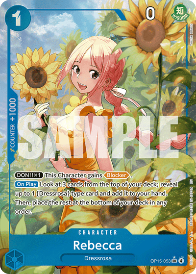 Rebecca OP15-053 (Parallel 1) Adventure on Kami's Island One Piece Karte