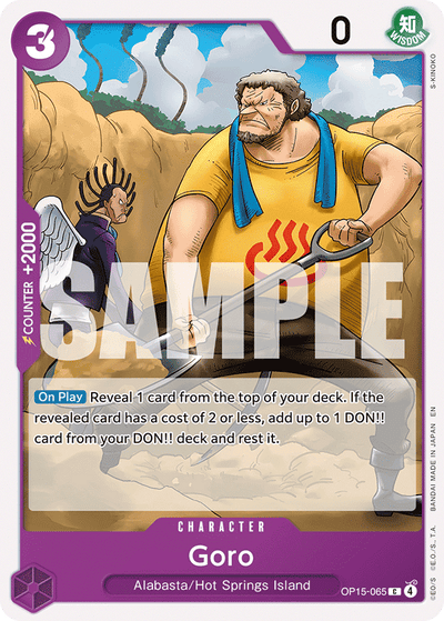Goro OP15-065 Adventure on Kami's Island One Piece Karte