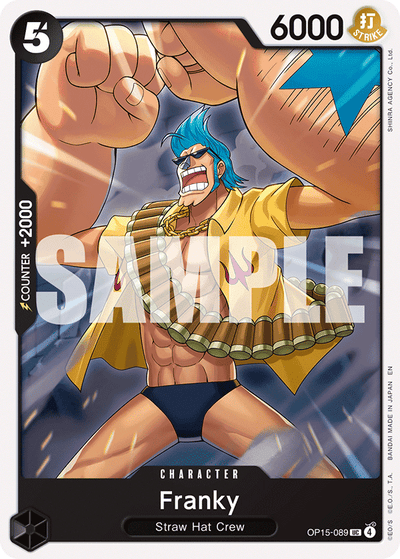 Franky OP15-089 Adventure on Kami's Island One Piece Karte
