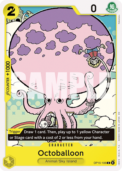 Octoballoon OP15-106 Adventure on Kami's Island One Piece Karte
