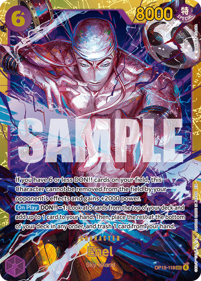 Enel OP15-118 Adventure on Kami's Island One Piece Karte