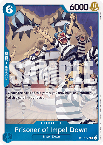 Prisoner of Impel Down OP16-042 The Time of Battle One Piece Karte