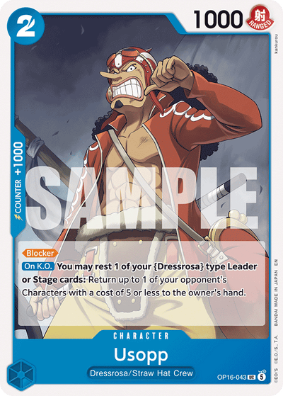 Usopp OP16-043 The Time of Battle One Piece Karte