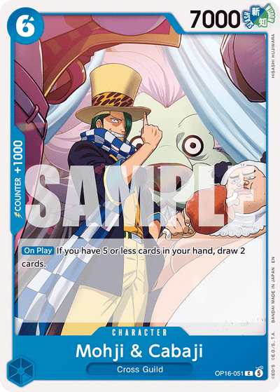 Mohji &amp; Cabaji OP16-051 The Time of Battle One Piece Karte