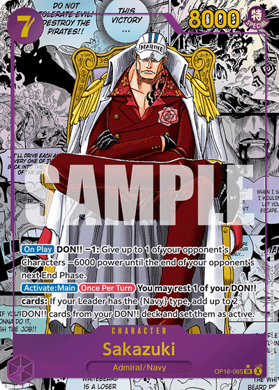 Sakazuki OP16-065 (Parallel 2) The Time of Battle One Piece Karte