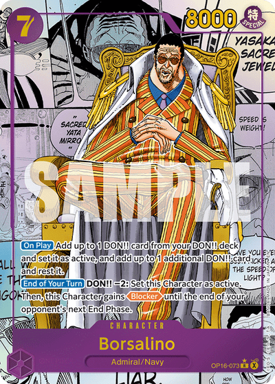 Borsalino OP16-073 (Parallel 2) The Time of Battle One Piece Karte