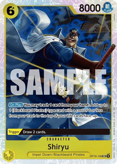 Shiryu OP16-108 The Time of Battle One Piece Karte