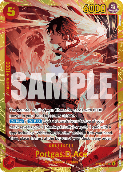 Portgas.D.Ace OP16-118 The Time of Battle One Piece Karte