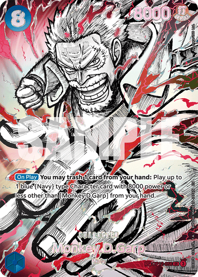 Monkey.D.Garp OP12-056 (Parallel 2) The World's Strongest Warriors One Piece Karte