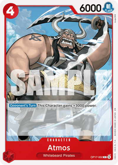Atmos OP17-002 The World's Strongest Warriors One Piece Karte