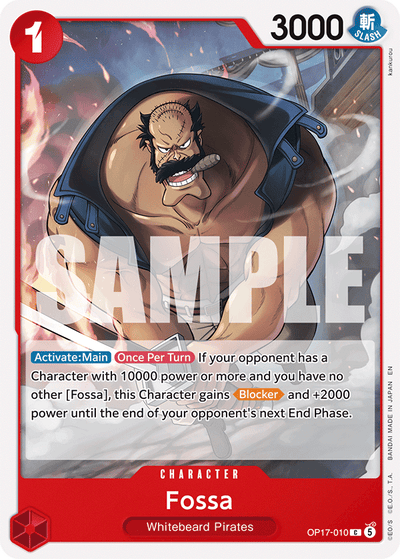 Fossa OP17-010 The World's Strongest Warriors One Piece Karte