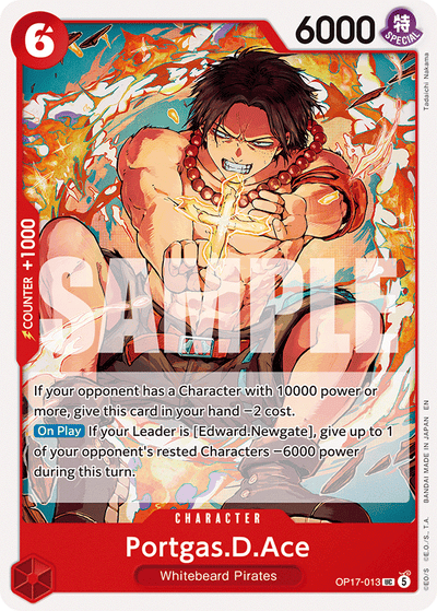 Portgas.D.Ace OP17-013 The World's Strongest Warriors One Piece Karte