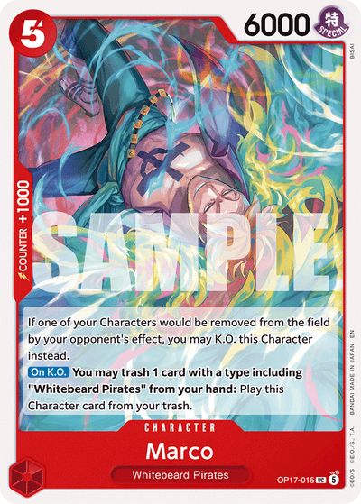 Marco OP17-015 The World's Strongest Warriors One Piece Karte