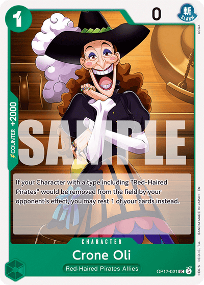 Crone Oli OP17-021 The World's Strongest Warriors One Piece Karte
