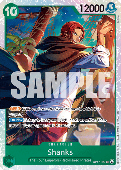 Shanks OP17-022 The World's Strongest Warriors One Piece Karte