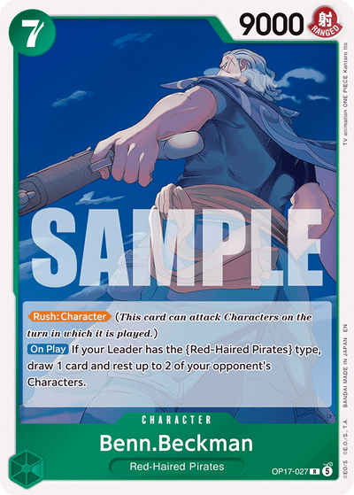 Benn.Beckman OP17-027 The World's Strongest Warriors One Piece Karte