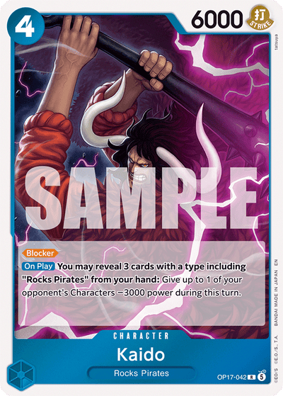 Kaido OP17-042 The World's Strongest Warriors One Piece Karte