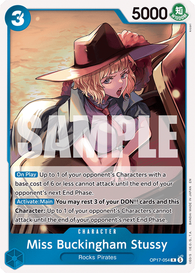 Miss Buckingham Stussy OP17-054 The World's Strongest Warriors One Piece Karte
