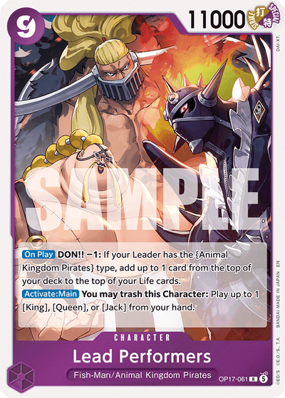 Lead Performers OP17-061 The World's Strongest Warriors One Piece Karte