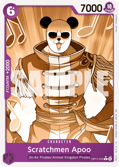 Scratchmen Apoo OP17-070 (Parallel 1) The World's Strongest Warriors One Piece Karte