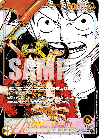 Monkey.D.Luffy OP17-079 (Parallel 2) The World's Strongest Warriors One Piece Karte