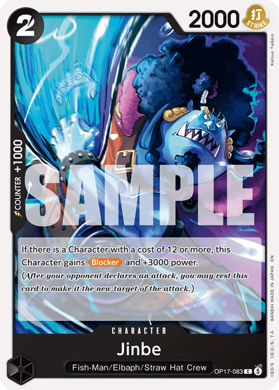 Jinbe OP17-083 The World's Strongest Warriors One Piece Karte