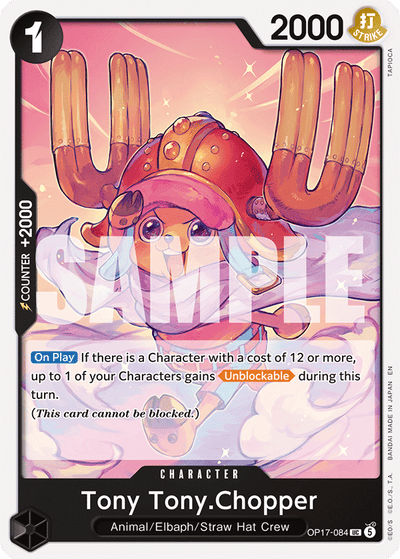 Tony Tony.Chopper OP17-084 The World's Strongest Warriors One Piece Karte
