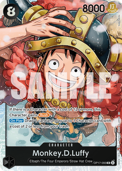 Monkey.D.Luffy OP17-093 The World's Strongest Warriors One Piece Karte