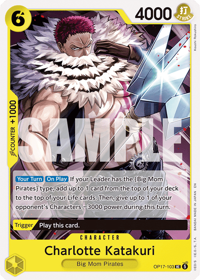 Charlotte Katakuri OP17-103 The World's Strongest Warriors One Piece Karte
