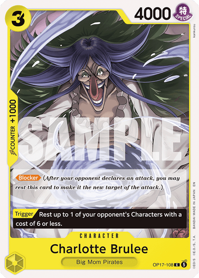 Charlotte Brulee OP17-108 The World's Strongest Warriors One Piece Karte