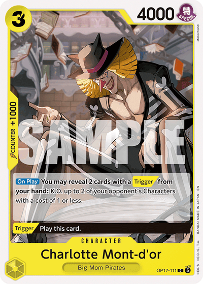 Charlotte Mont-d'or OP17-111 The World's Strongest Warriors One Piece Karte