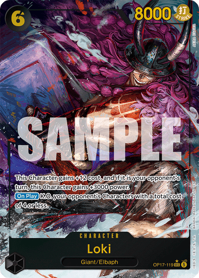 Loki OP17-119 (Parallel 1) The World's Strongest Warriors One Piece Karte