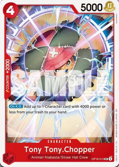 Tony Tony.Chopper OP18-010 The Dominance of God One Piece Karte